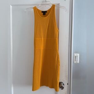 House of Harlow 1960 Yellow Halter Sheath Mini Dress